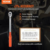Torque Wrench Adjustable Torque Wrench 1/2" Drive 10-150ft.lb/14-204n.m V952-DJSNLBSKDSSZNLNIVV0
