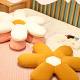 SOGA Pink Daisy Flower Shape Cushion Soft Leaning Bedside Pad Floor Plush Pillow Home Decor SCUSHION072
