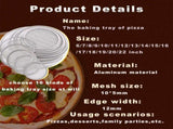 Mini Pizza Screen 6 Pack Aluminum Seamless Baking Pan with Holes for Crispy Oven Crust, Commercial V1189-LC-RY-00035