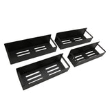 4Pcs Magnetic Spice Rack Movable Strong Magnet Sturdy Metal Simple Black Fridge Spice Shelf for Home V1294-YM0901-3117230243111