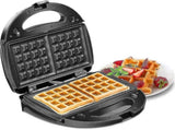 Waffle & Sandwich Maker - 2-in-1 Waffle Iron Panini Press Toaster Breakfast Machine V1263-JX-4467