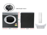 Devanti 7kg Tumble Dryer Vented 15 Auto Programs - Grey TD-C-7KG-GY