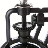 Vintage Solid Wood Manual Coffee Grinder Cast Iron Carved, Adjustable Grind, Pull-Out Drawer, No V1385-SYKFJ-WD-001