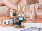 Rustic Easter Home Decor - Bunny Figurine Party Supplies V1294-YM0710-230131TW03