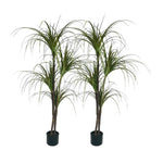 SOGA 2X 150cm Artificial Dracaena Plant Fake Potted, Simulation Tree Fake Plant Home Decor APLANTFHL1504X2