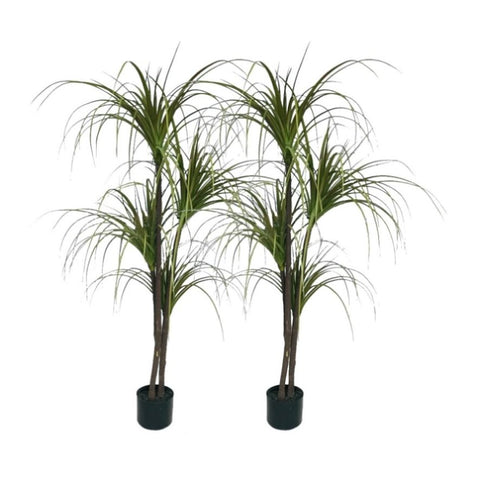 SOGA 2X 150cm Artificial Dracaena Plant Fake Potted, Simulation Tree Fake Plant Home Decor APLANTFHL1504X2