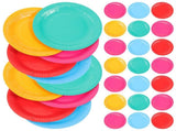 100Pcs Color Paper Plates for Parties Food Safe Paper Plate for Cake and Pastries V1369-AZ3-W-15845