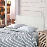 PU Leather Double Bed Headboard Bedhead - White V63-768115