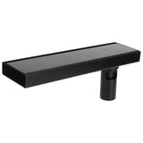 30cm Floor Drain 304 Stainless Steel Matte Black Linear Floor Concealed Drainer with Removable Cover V1294-YM0718-3112210006111