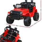 Rigo Kids Electric Ride On Car Jeep Toy Cars Remote 12V Red RCAR-JEP-4WS-RD