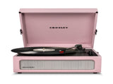 Crosley Voyager Bluetooth Portable Turntable - Amethyst Gadhouse Vinyl Rack Bundle - Black V398-CR8017BVR-AM4