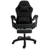 Sarantino Cueva Reclining High Back Office Gaming Chair Black Retractable Footrest Computer Sea CHR-ASA-CUE-BK