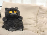 Cat Plush Toy Cute Soft Skin Friendly Fluffy Staring Short Plush Cat Hugging Sleeping Pillow for V1294-YM0521-3117230043011