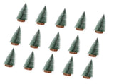 15 Pcs Miniature Xmas Tree White Snow Home Decoration Multi Purpose Desktop Mini Pine Tree for V1294-YM0901-3115240110012