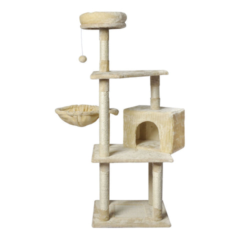 PaWz Cat Tree Toy Scratching Post Scratcher Beige JJ0836-CR