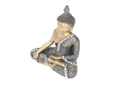 Buddha Ornament Resin Retro Small Decorative Desktop Sitting Buddha Statue for Home Office V1294-YM0715-3115210274811