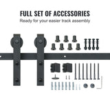 8FT Sliding Barn Door Hardware Closet Track Kit for Single Door J Hanger V952-GCYMWJTJHS8FCZEIRV0