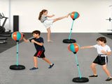 Black kids punching ball, boxing set for kids, martial arts toy for kids, adjustable punching ball, V1347-140-BLA-40079