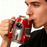 Insulated Tumbler Travel Mug Drinkware 3D Retro Rocket Engine Stainless Coffee Mug 1 Pack Kitchen V1366-AZ2-W-21223