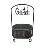 Planter On Stand w Floating Garden Sign 68cm V637-40489PLN