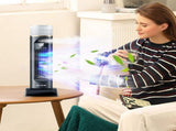 Powerful USB Desktop Tower Fan, Humidifying and Purifying Function, 6-Hour Timer for Automatic V1192-AZ-W-24330