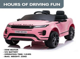 Kahuna Land Rover Licensed Kids Electric Ride On Car Remote Control - Pink CAR-LRV-PK