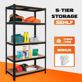 Heavy Duty Warehouse Shelving 75x30x170cm Steel V178-66907