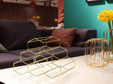 Tabletop Wine Rack 6 Bottle Wine Holder Modern Metal Wine Rack Desktop Wine Bottle Holder V1294-YM0717-10057065
