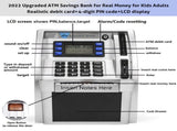 2024 Upgraded ATM Saving Piggy Bank for Real Money for Kids Adults Personal ATM Savings Bank Machine V1369-AZ3-W-02605