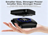Portable Shower Head 8000mAh Battery Multi-Functional Shower Indoor Outdoor Use - Black - Size V1102-132-57276-BLK-8000AMH