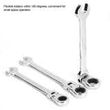 6Pcs Flexible Head Multi functional Ratchet Conination Spanner Wrench 8-17mm Repair Tools Set V1294-YM0722-JY04703