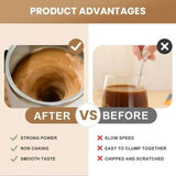 Electric Coffee Mug, 13oz Self Stirring Smart Mug with Temperature Display & Rechargeable Magnetic V1366-AZ2-W-11533