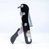 Climbing Stop Descender Rappelling Anti-Panic Belay Devices for 10-12mm Rope Rescue Equipment Hand V1192-AZ-W-2955