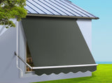Instahut Motorised Pivot Arm Awning Window Sun Shade 1.5 X 2.1M Grey AWN-B-FIXED-RM-15-GREY