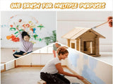 12Pcs Painting Tool Edge Clean Painting Tool Corner Paint Brush Round Small Paint Brushes Thin V1192-AZ-W-22084
