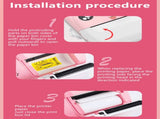 Pink rabbit Kids Instant Print Camera Zero Ink Digital Video Recorder with 32GB Card and 3 Paper V888-ELOSUNG40395