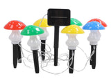 Mini Mushroom Solar Light String 8 LED Colorful Light Waterproof Outdoor Garden Light String V1294-YM0901-3119230148911