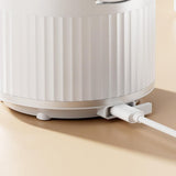 Portable Rechargeable Ultrasonic Retainer Cleaner with 3 Modes for Dentures Aligner Jewelry - White V1263-JX-8208-2