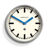 Newgate Luggage Wall Clock Galvanised Blue Hands V398-NGLUGG667GALBL