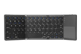 Foldable Bluetooth Keyboard with Touchpad Full-Size Travel Keyboards for Windows iOS Android-USB-B V1263-JX-7605