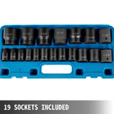Impact Set 1/2 Inches 19 Piece Impacts, Standard Assortment, 1/2 Inches Drive V952-CJTT19PC12INBZ001V0