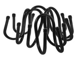 SWETRACE 6Pcs Sturdy Black Plastic Hooks for Pool Fence and Equipment 5.7x2.6x2.2in V1189-LWWAL-20260327-03704