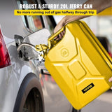 VEVOR Jerry Fuel Can, 20 L Portable Jerry Gas Can with Flexible Spout System, Rustproof ＆ V952-JBYTHSBDDWC3LGPANV0