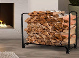 Firewood Rack Holder 4FT Fireplace Tool HW0176-4FT-BK_NZ