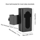 Anti-Theft Video Doorbell Mount Compatible With Video Doorbell, Adjustable No-Drill Mounting Bracket V1369-AZ3-W-09554