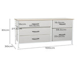 Levede Storage Cabinet Tower Chest of Beige CH1097-CR
