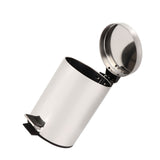 3L Household Stainless Steel Step Pedal Trash Can Dustbin Rubbish Garbage Bin Container V1294-YM0901-3112200048811