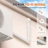 Mini Split Line Set Cover 76.2mm W 5400mm L, PVC Decorative Pipe Line Cover For Air Conditioner with V952-BSKSQFTSKDGXB3X6AV0