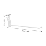 20Pcs White Slatwall Peg Hooks for Supermarket Display Stable Load Bearing Retail Organizer V1192-AZ-W-28447