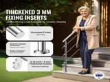 47.2in Handrails for Outdoor Steps 3 Crossbars Staircase for Porch Deck V952-BXGSLZFS120CCRS3EV0